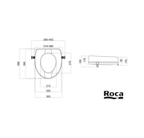 MEDIDAS ASIENTO ELEVADO PARA INODORO ACCESS ROCA